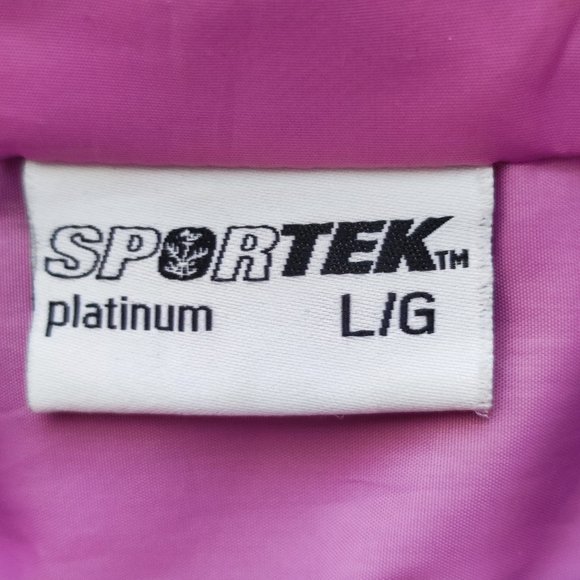 Sportek Platinum windbreaker light coat jacket black pink women's size L - Picture 7 of 8